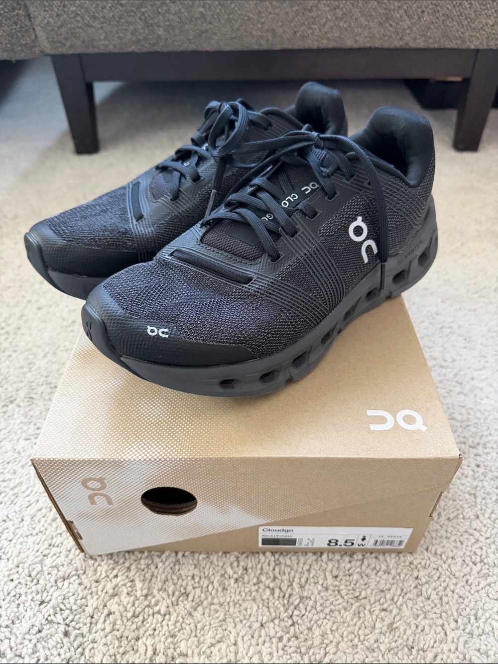On Running Black Women's Cloudgo Shoes